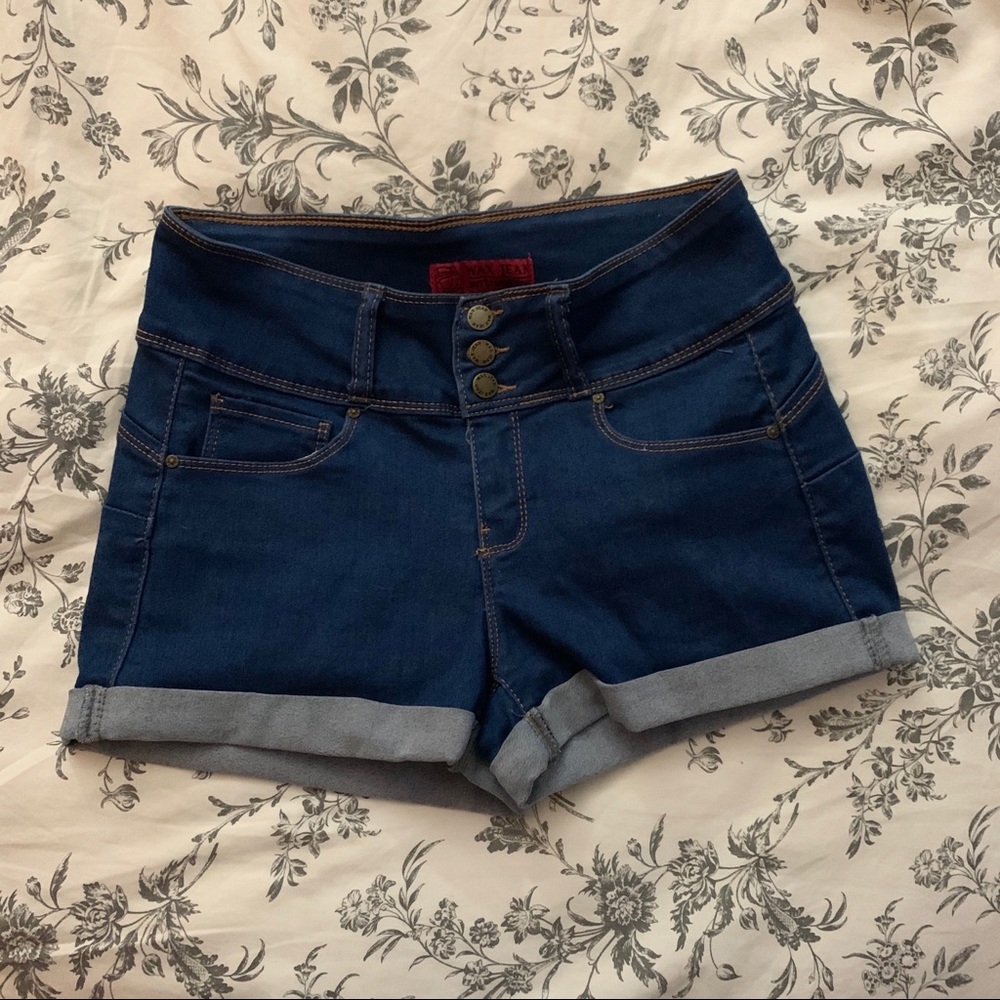 Wax Jean Denim Shorts